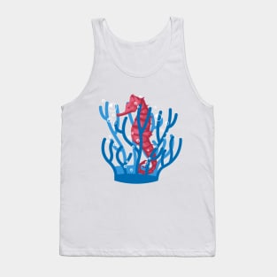 Sea Horse hiding in corals Tank Top